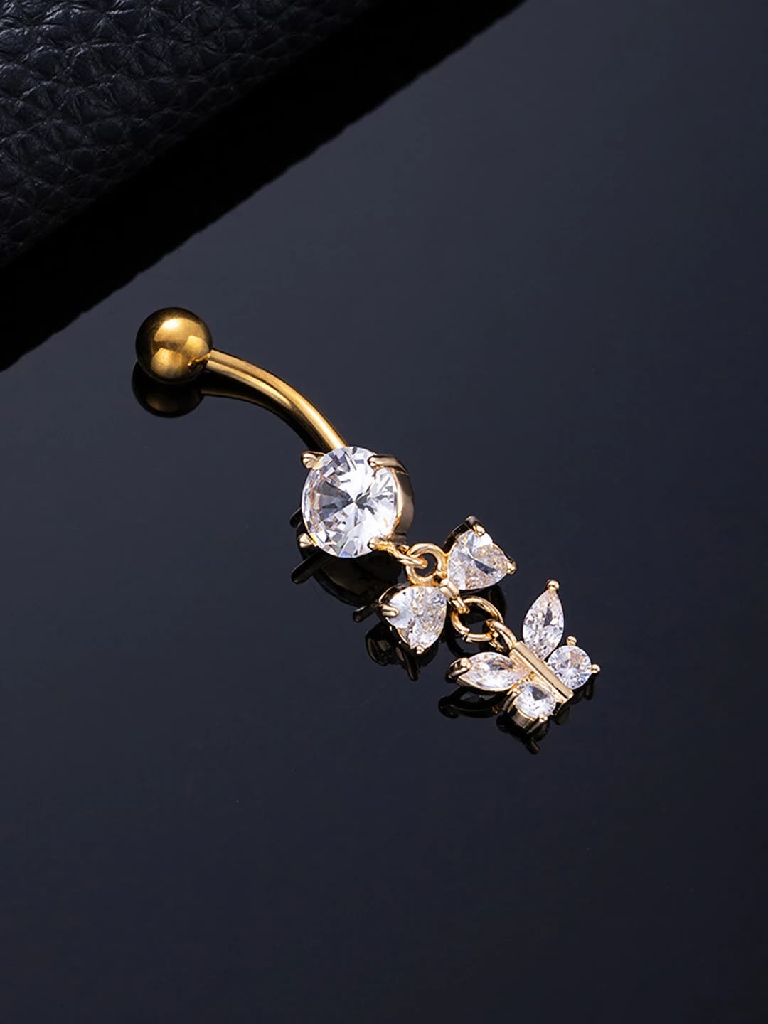 Bow tie butterfly gold