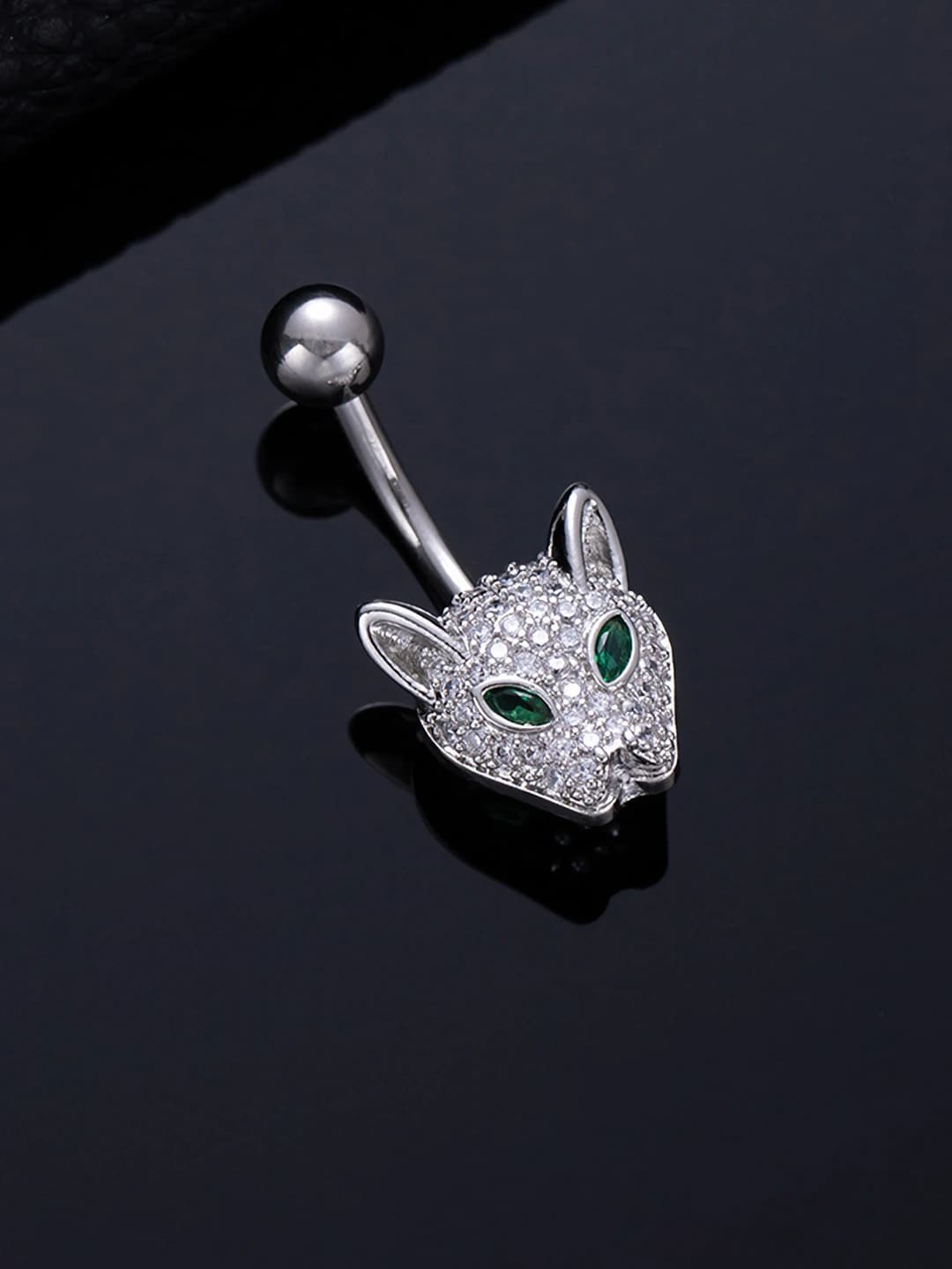 X678-4 Leopard head Silver