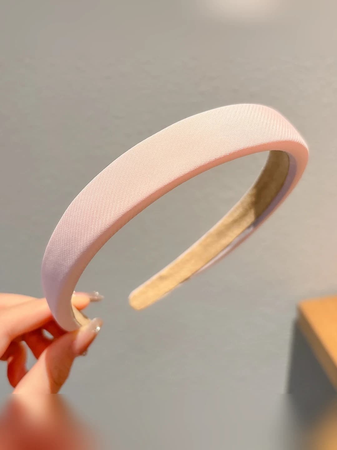 Light pink foam headband