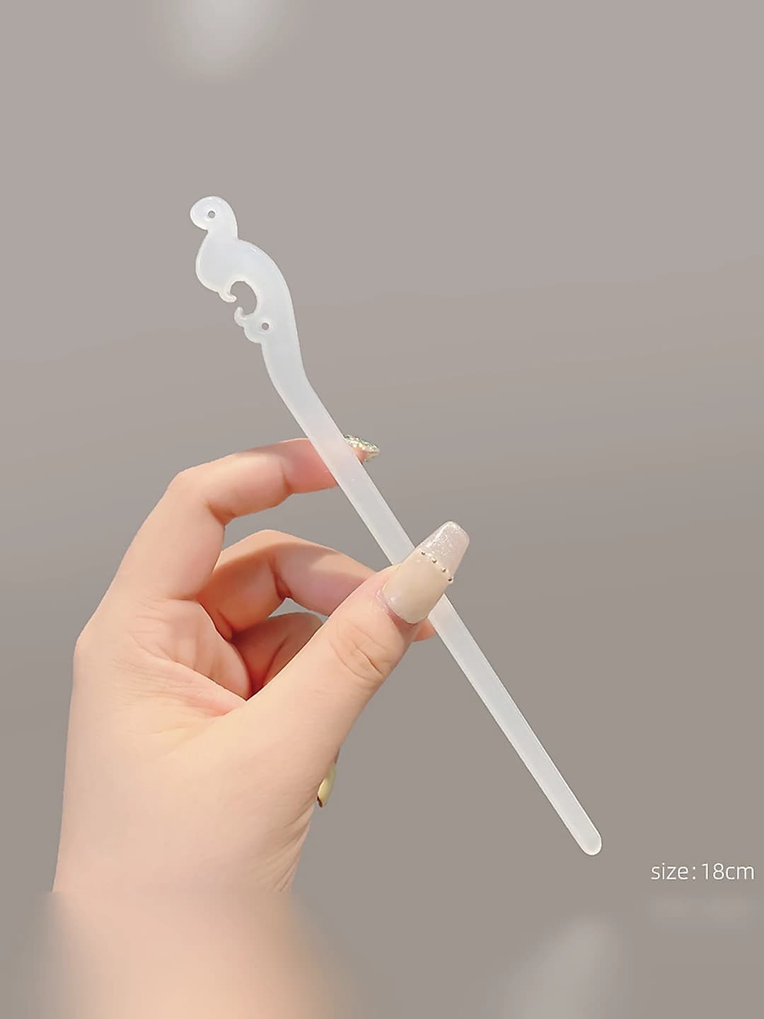 13# Plain white - wave top 8 cm