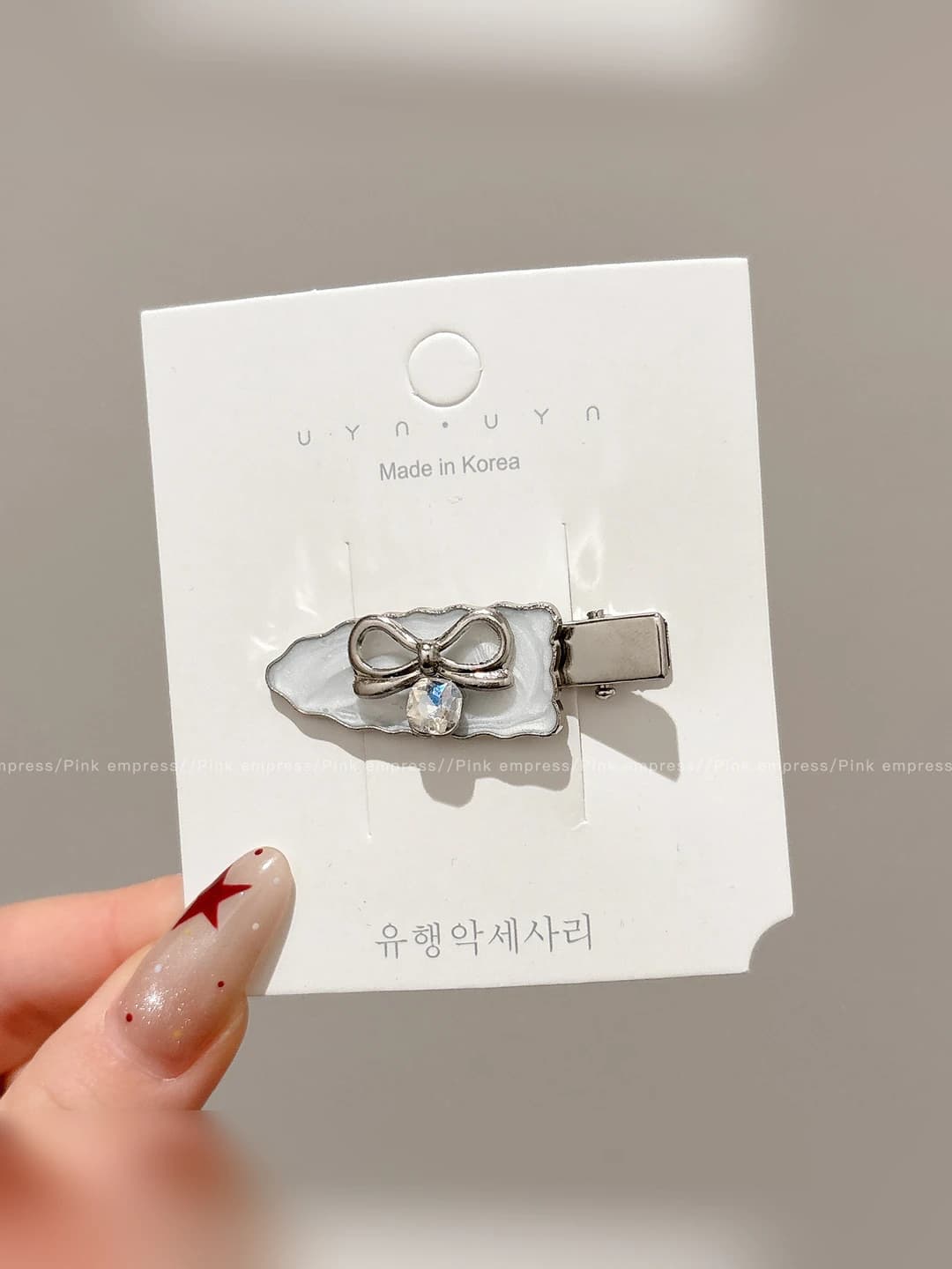 2# Bow clip - 1 base 3.5cm