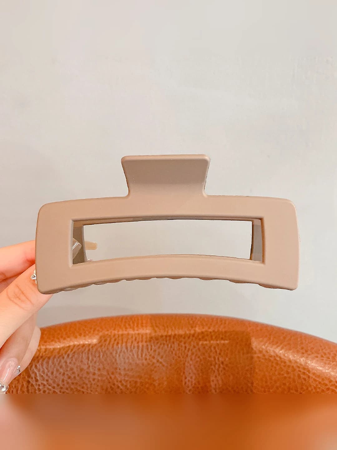 52# Extra large coffee square clip 13 cm