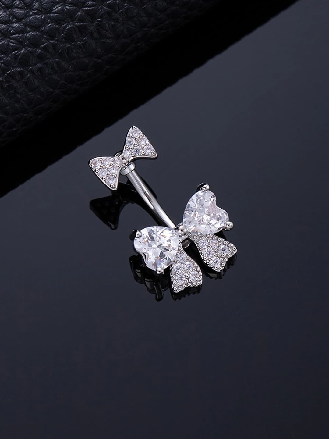 X677-27 Heart-Butterfly Silver