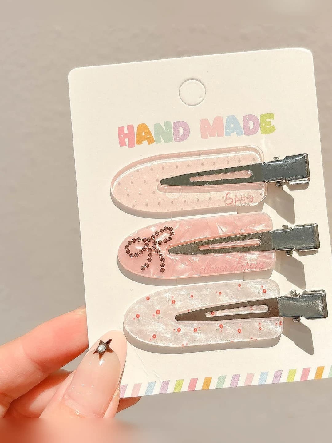 Pink, 3 pcs, 6 cm