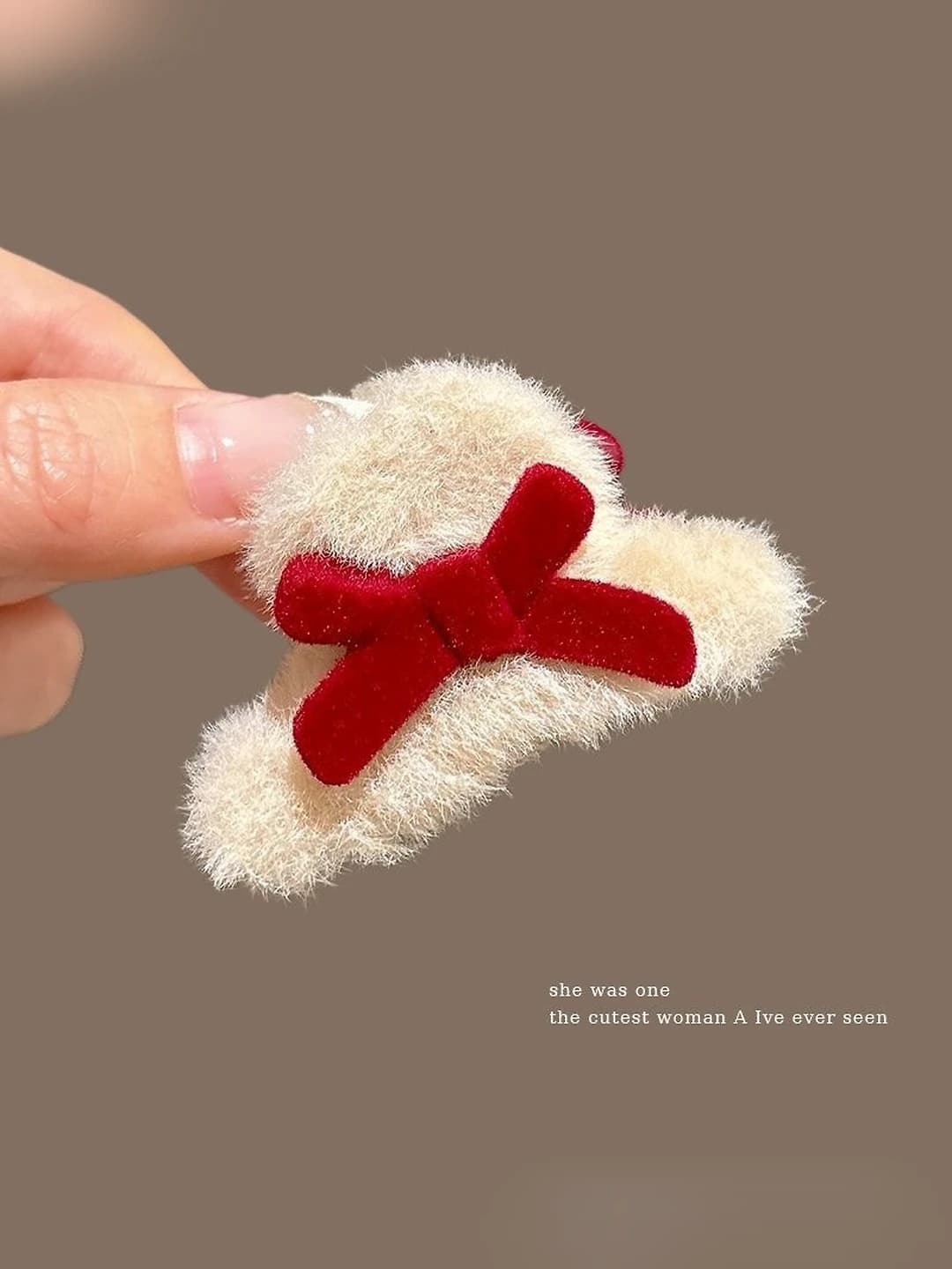 1# Fluffy bow 1 pc ~4cm