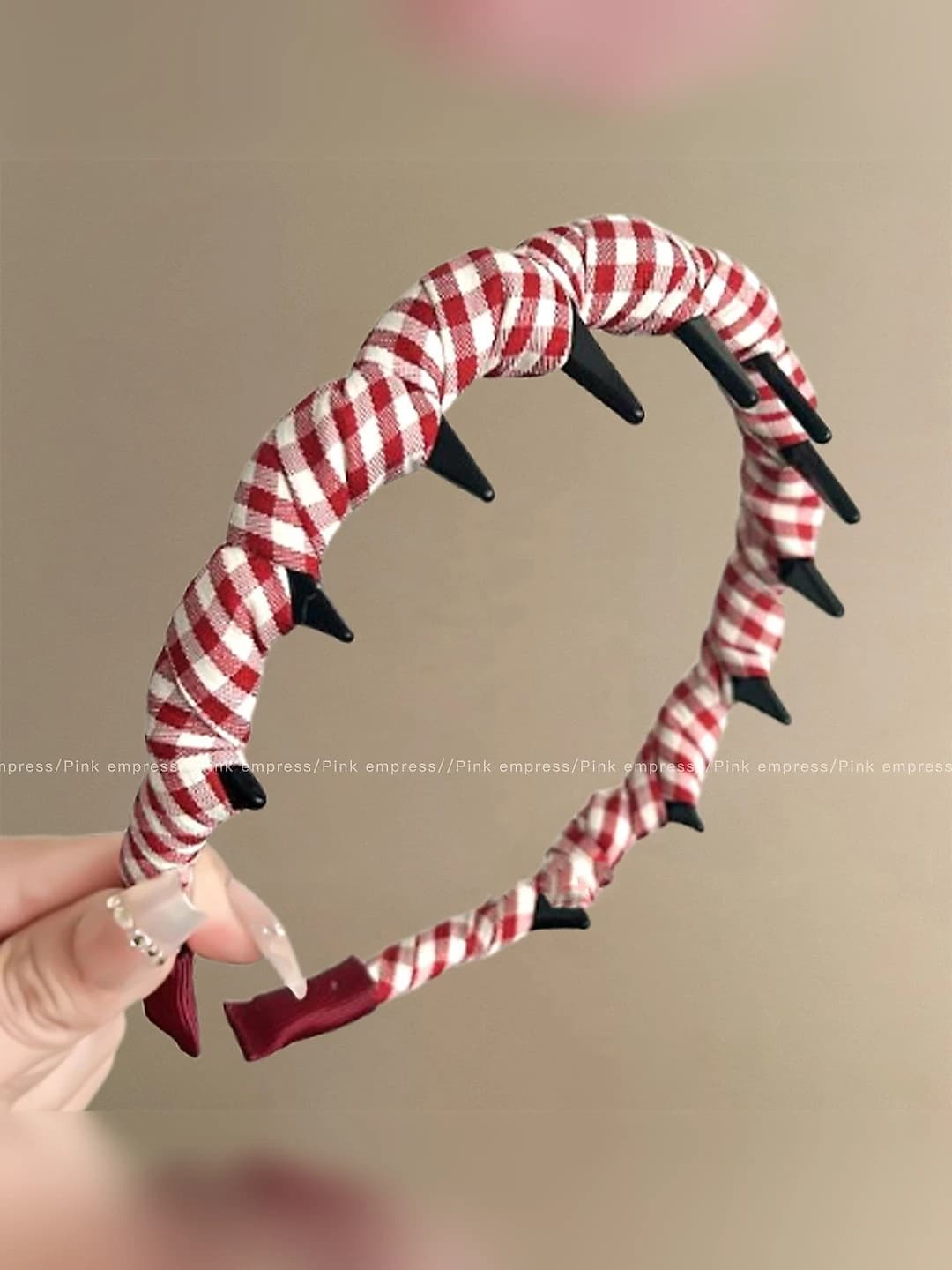 1# Black-white plaid ~3.5 cm