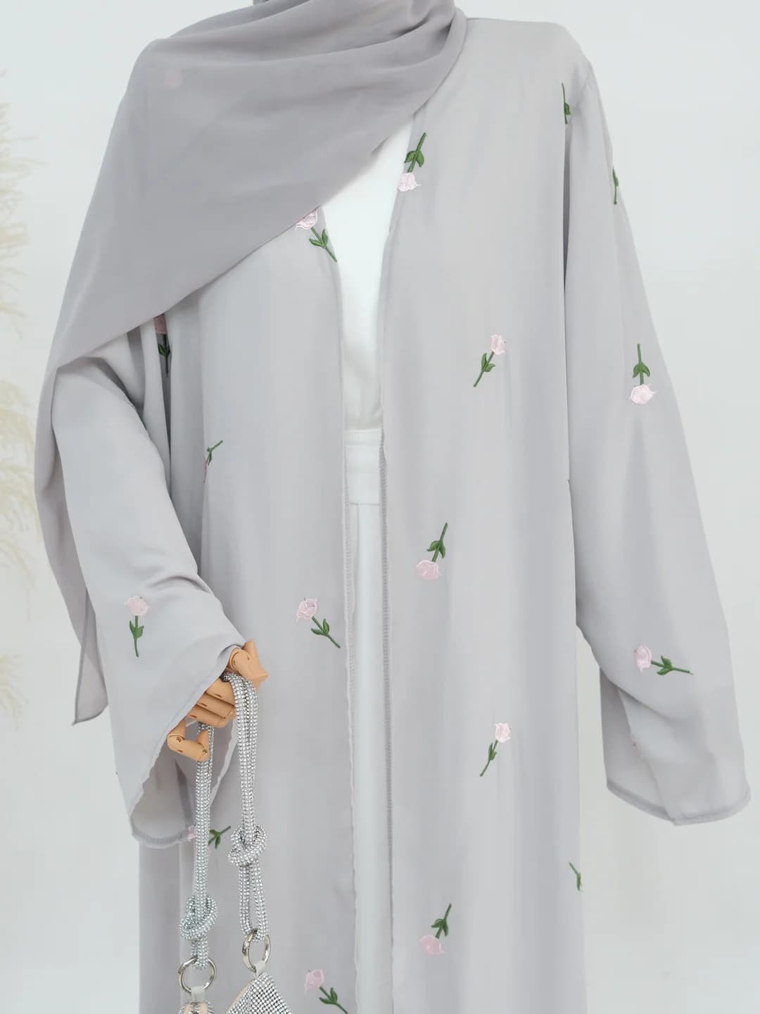 Kulrang kardigan + HJ921 sholp