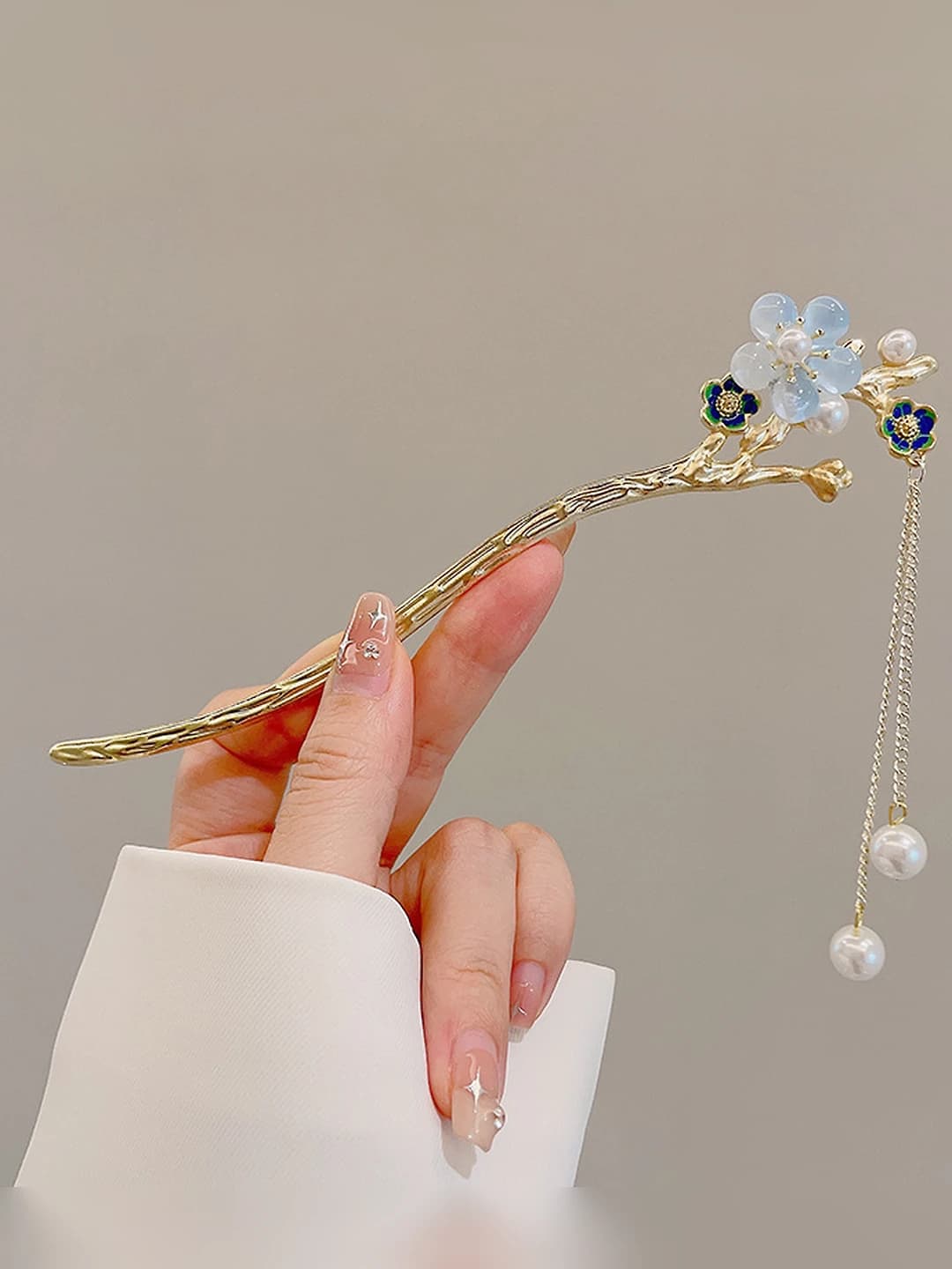 Light blue - Single flower - Pearl