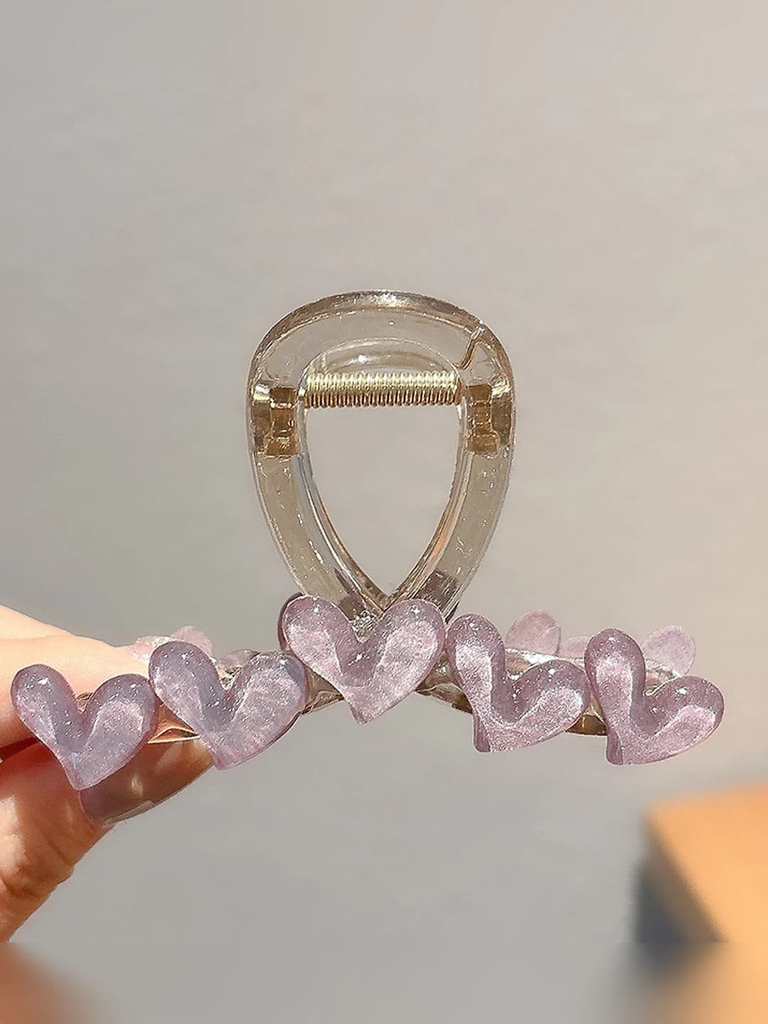 1# Purple heart, claw clip