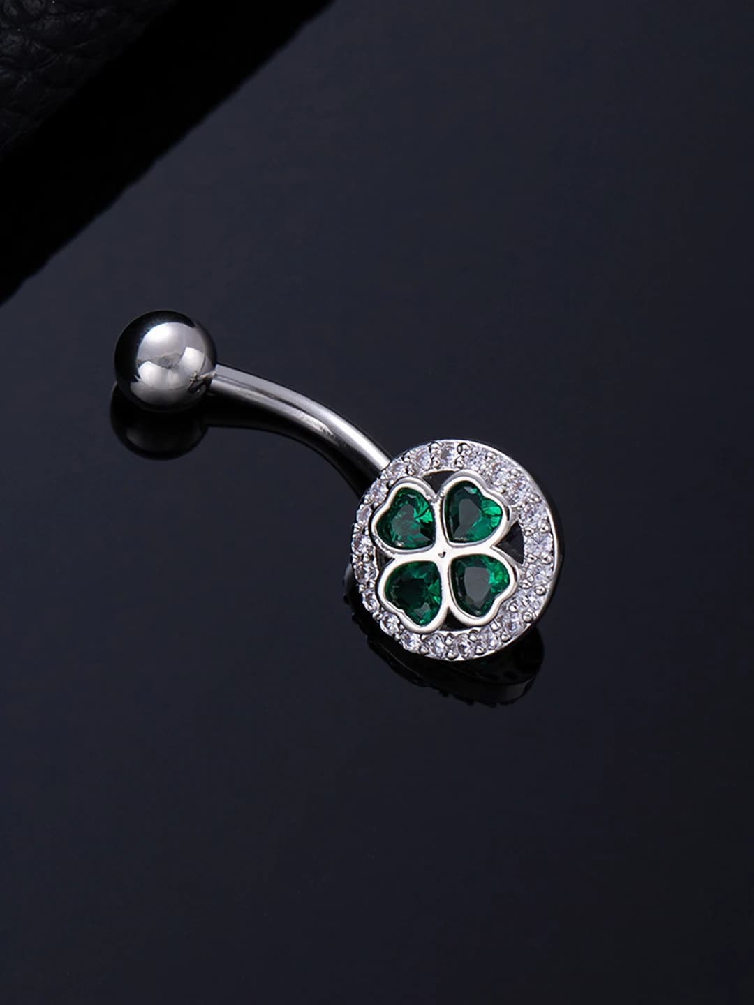 34 row zircon green silver