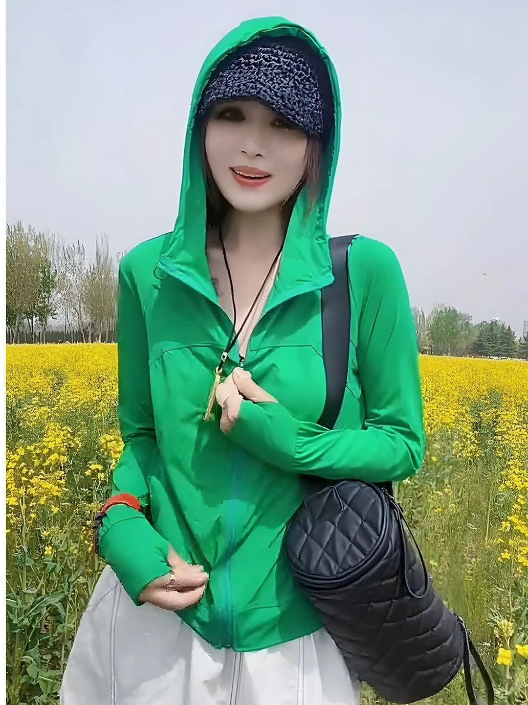 Green coat