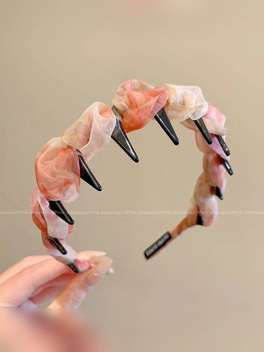 Gradient floral headband; 3.5 cm