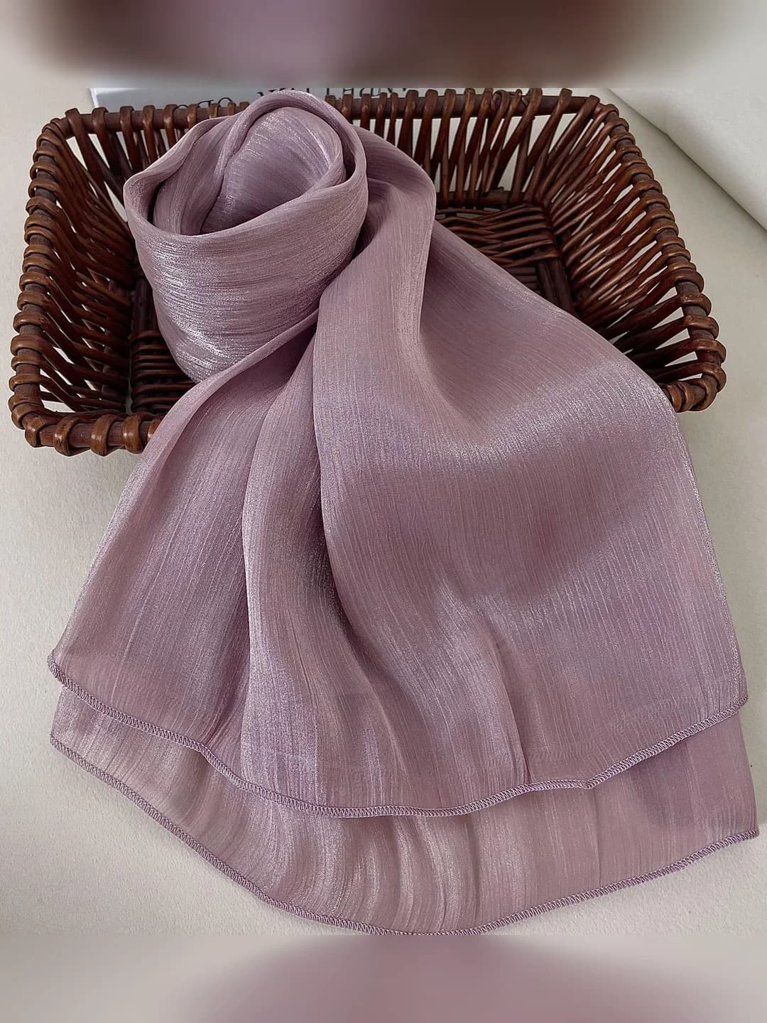 Purple headscarf