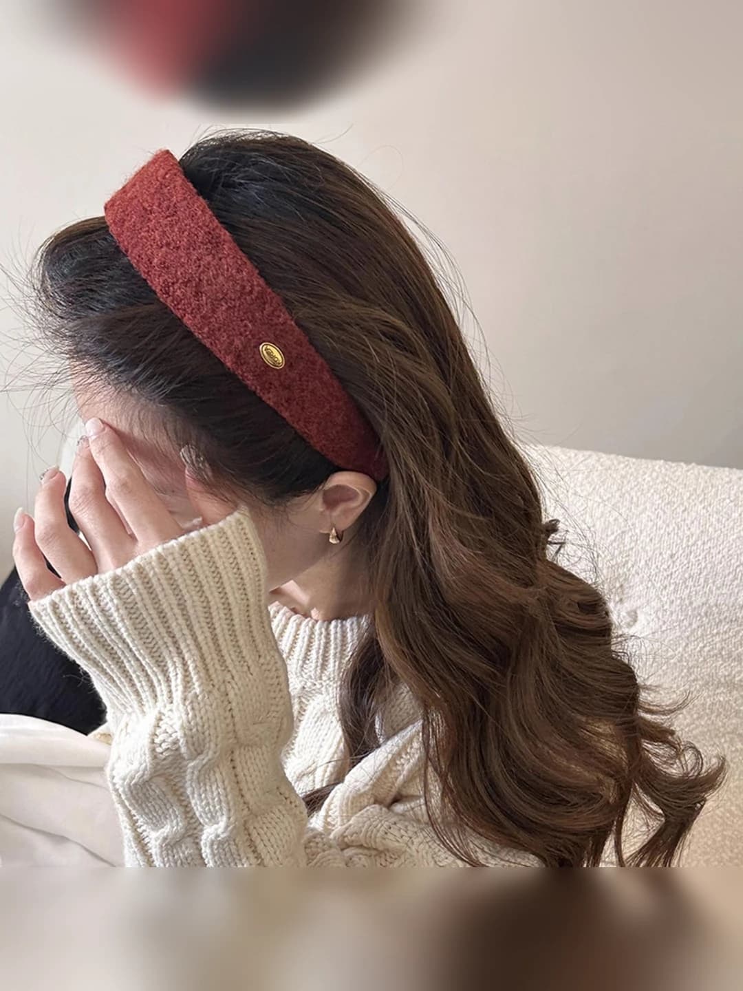 5# Red headband 4cm