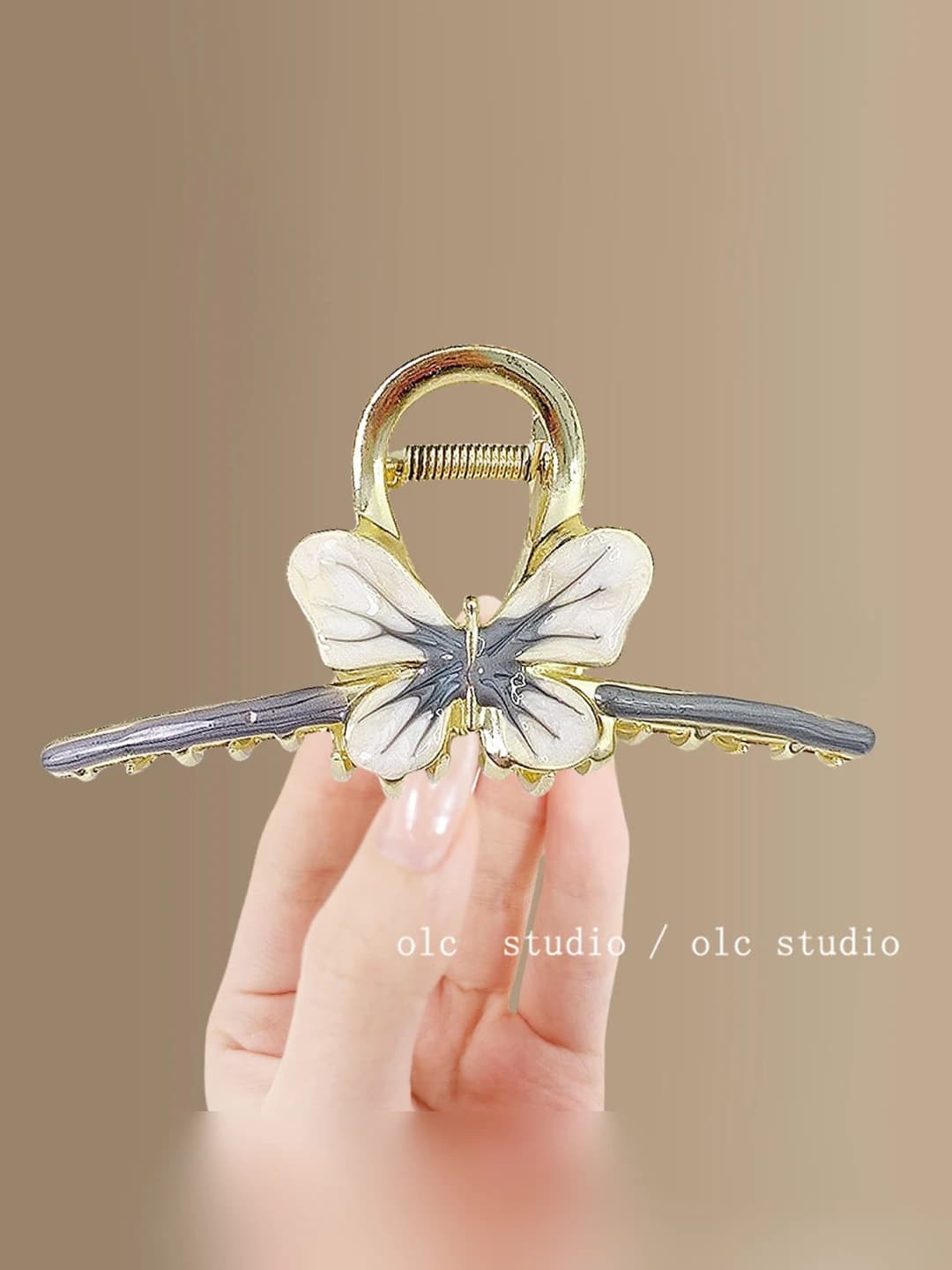 4# Grey alloy drop clip ~10.5 cm