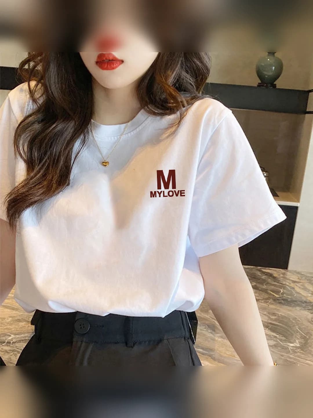 Left chest M letter