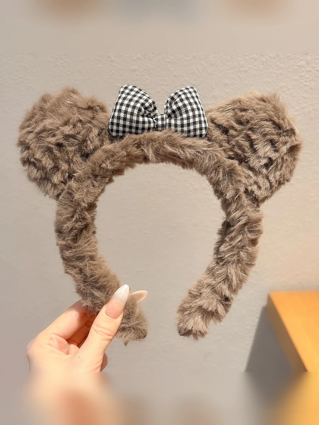 1# Plush bow headband