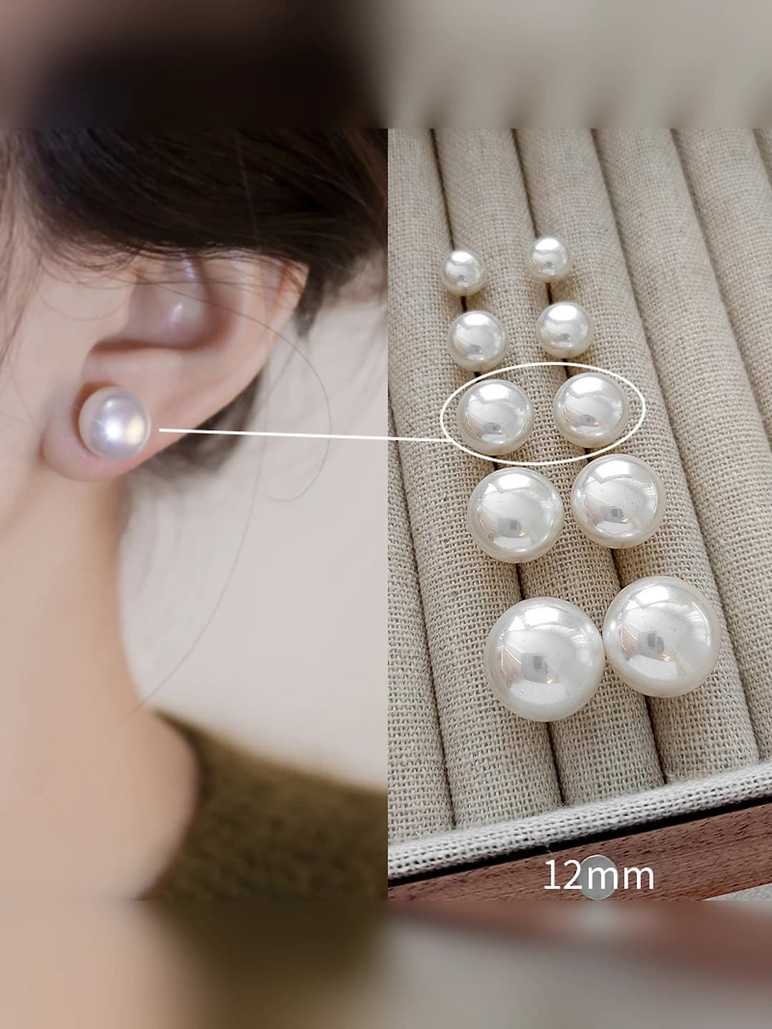 12mm Swarovski off-white pearl