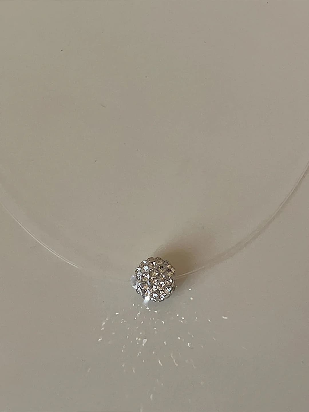 Laser ball necklace