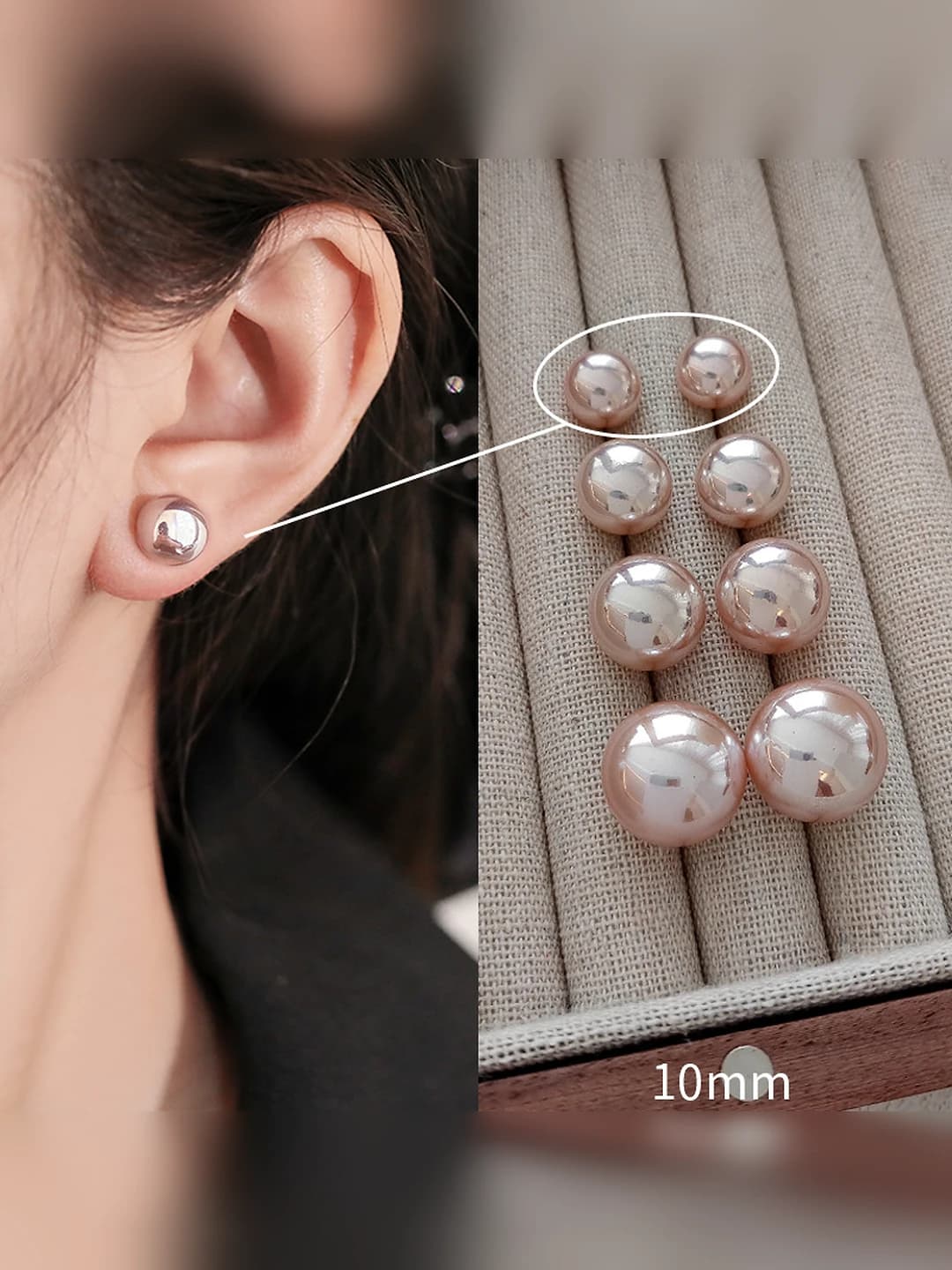 10mm sakura pink pearl
