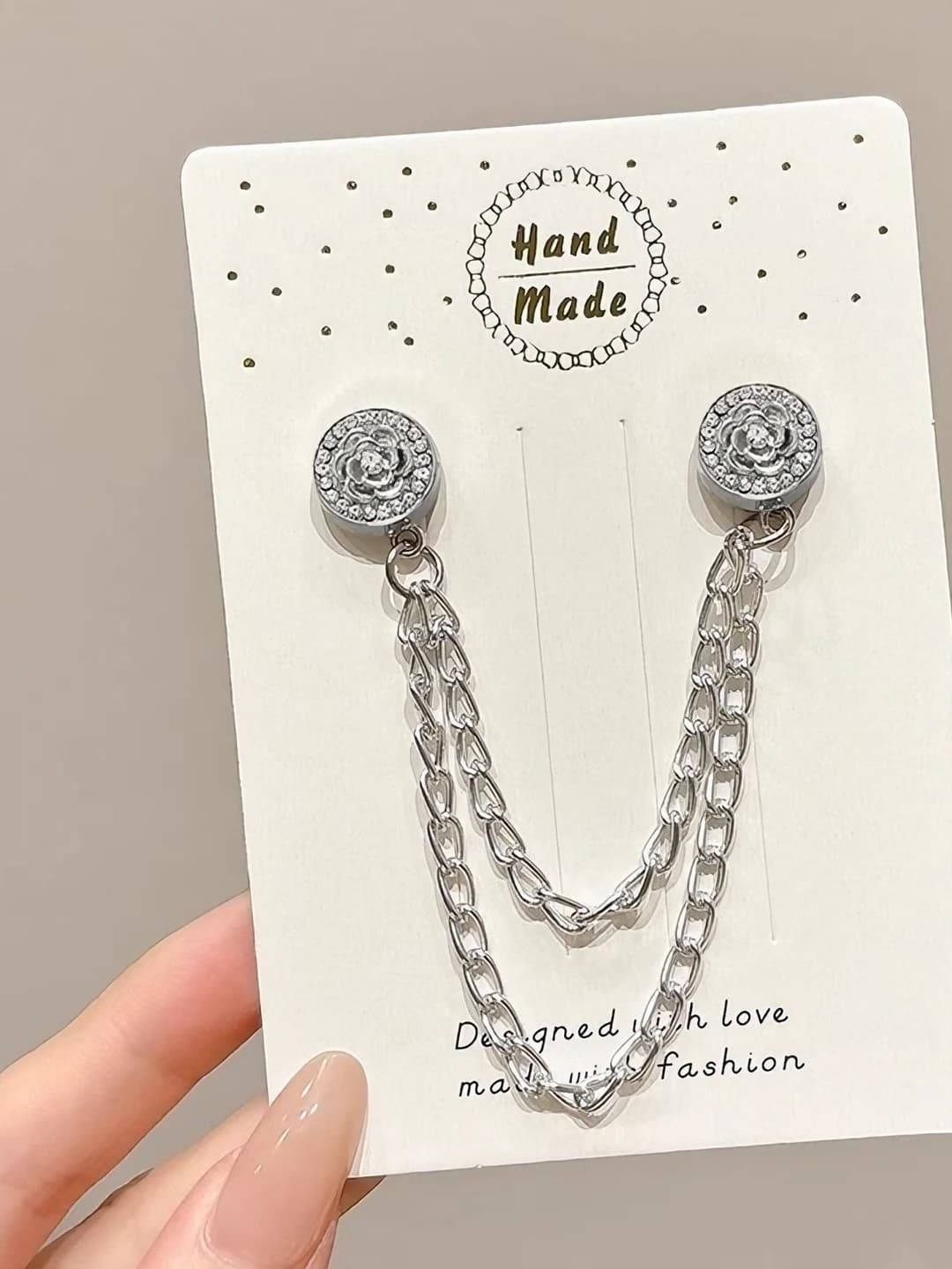 Серебряный цветок, 11.5 см, кольцо 1.2 см