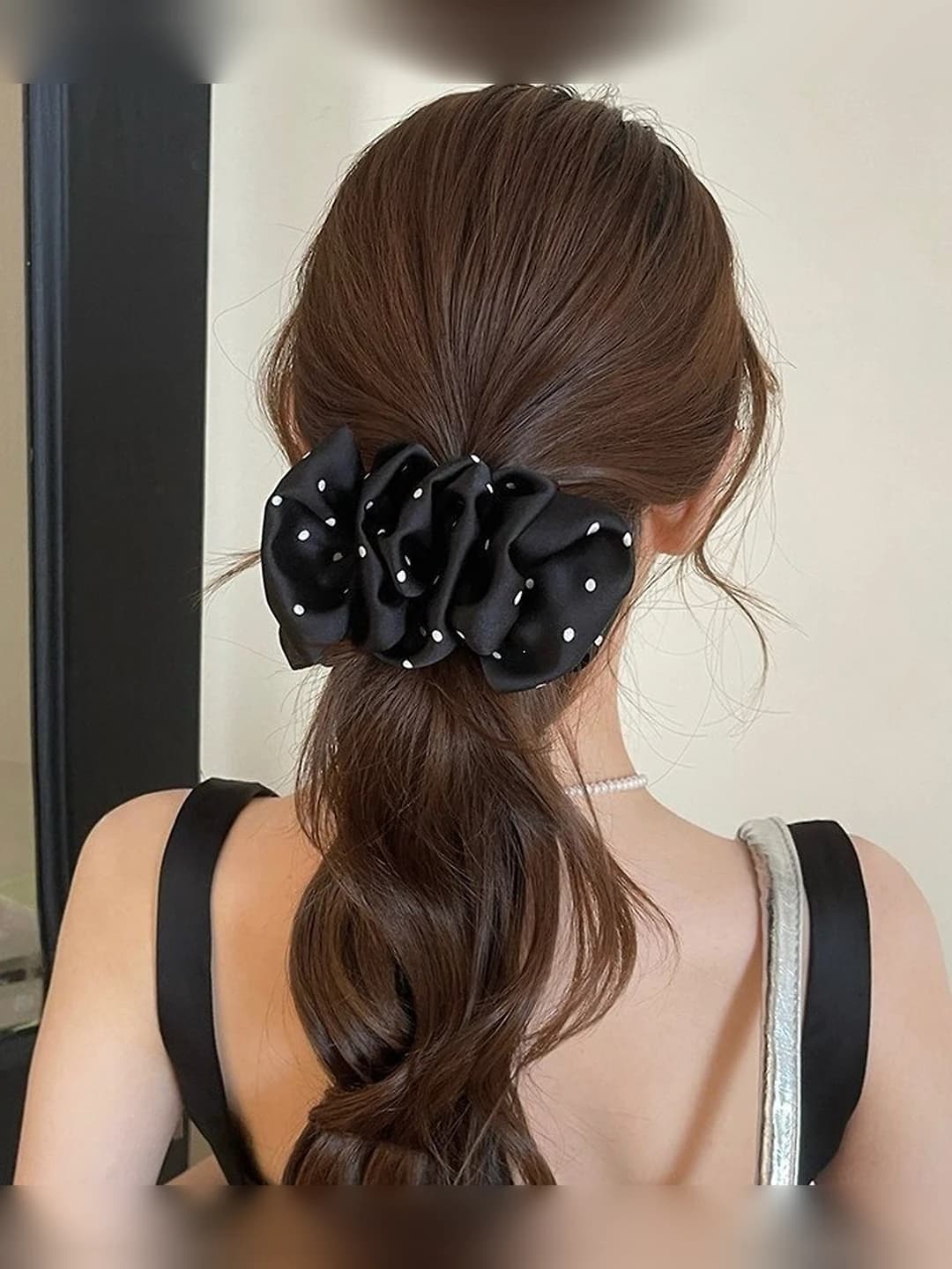 1# Black, polka dot, 12 cm