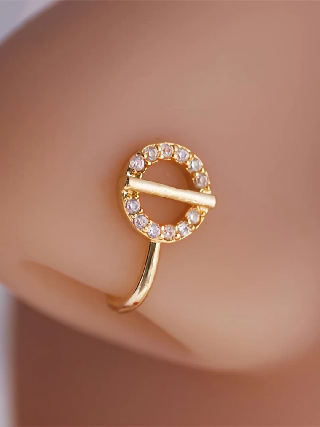 Planet zircon nose clip