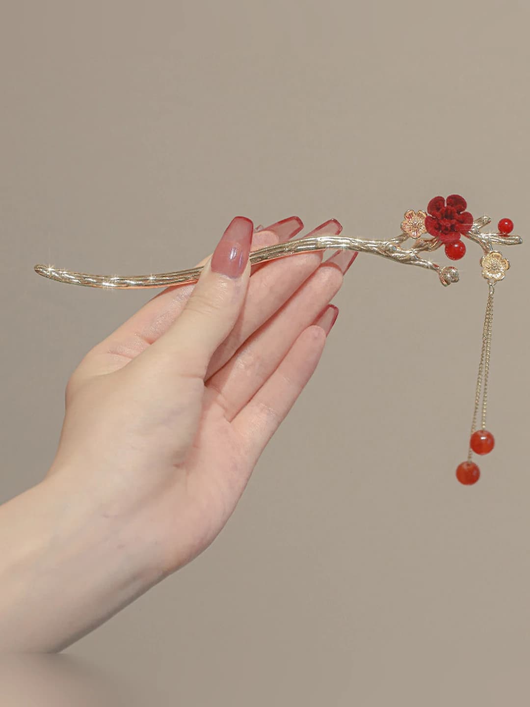 Red velvet plum blossoms
