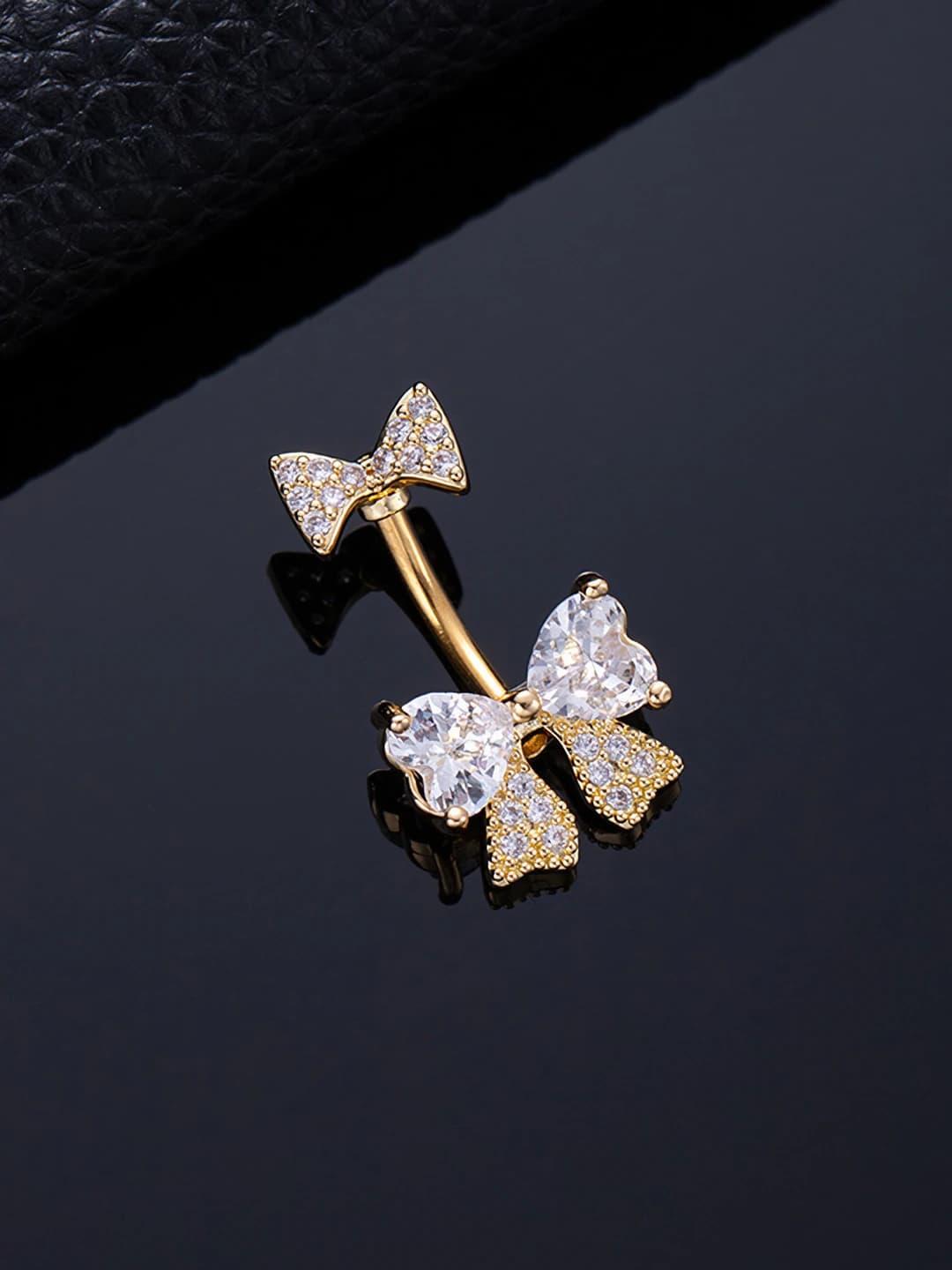Heart butterfly gold
