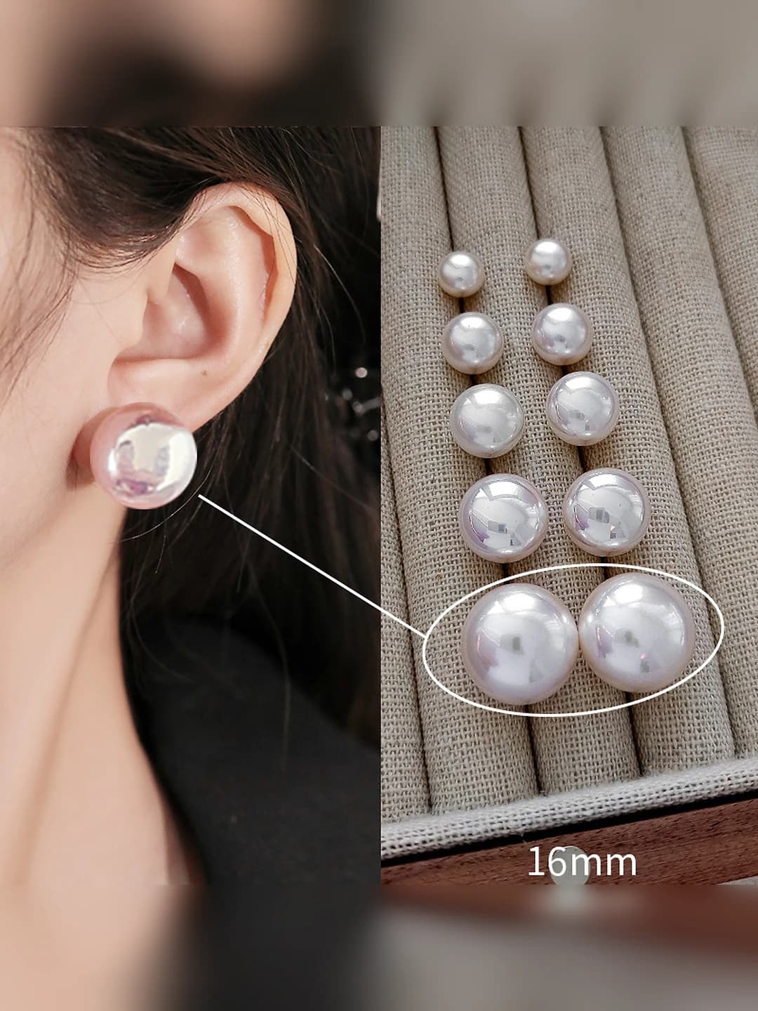 16mm розовый жемчуг