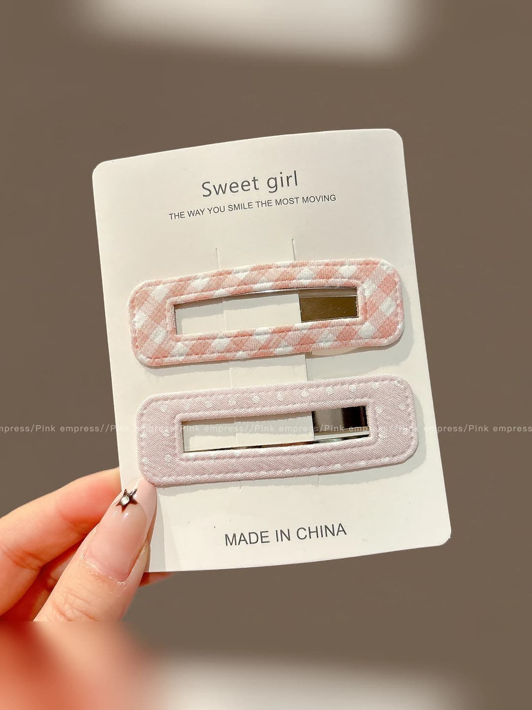 Pink series - rectangle ~7.5 cm