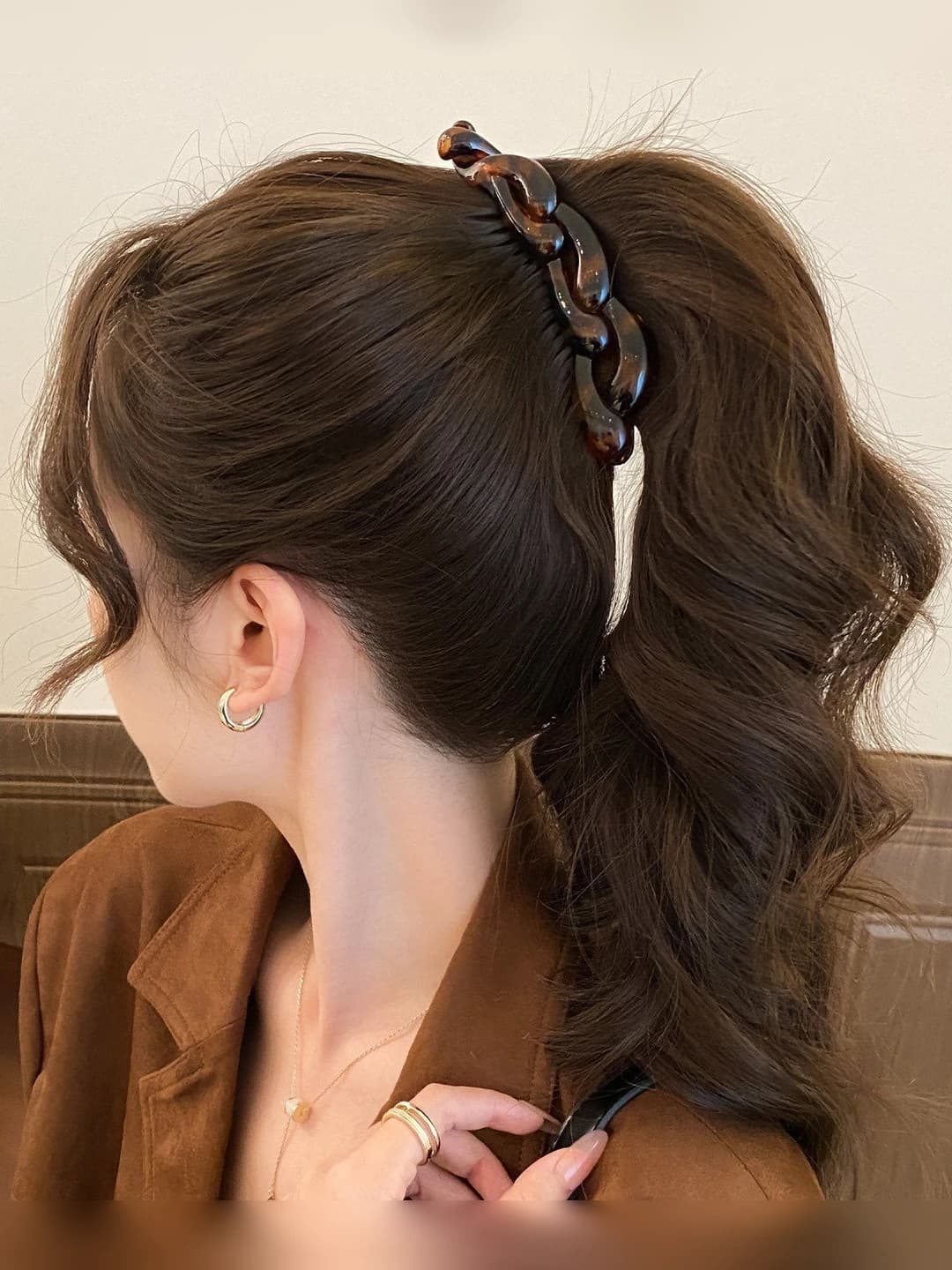 1# Amber leopard twist - approx. 10 cm
