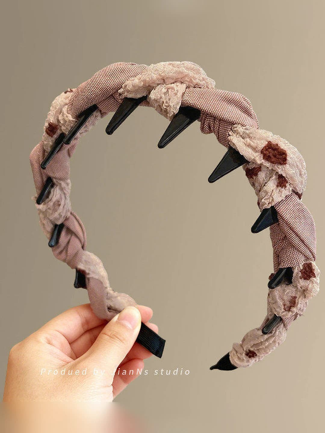 Cloud apricot pink headband