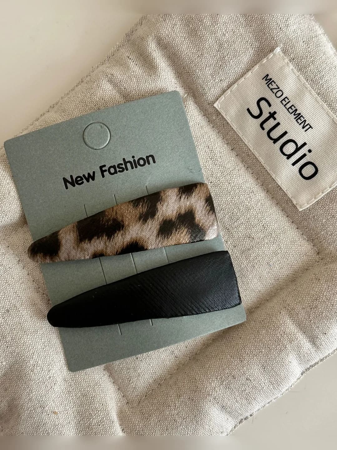 #1 Beige leopard, 2 pcs