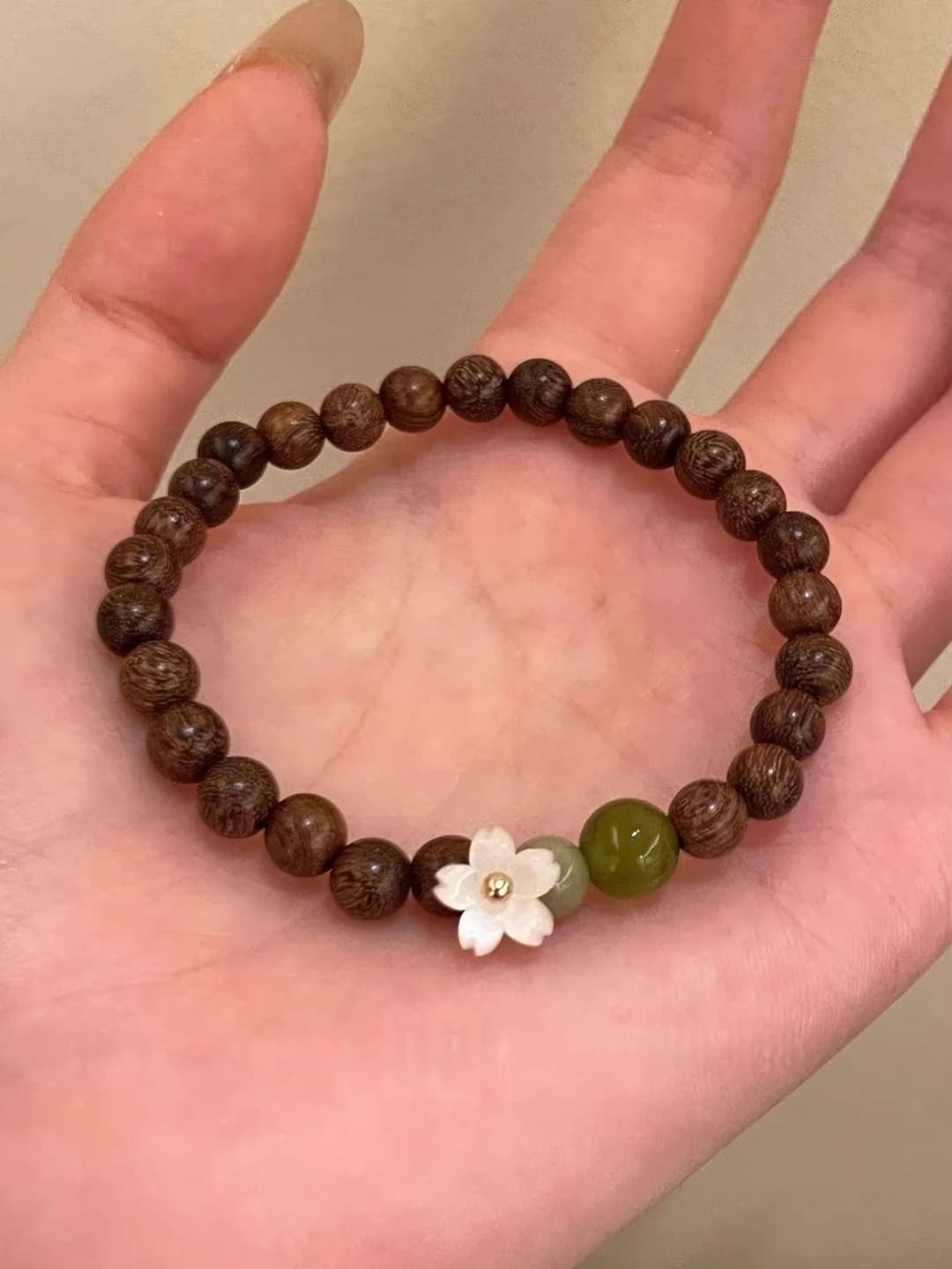 Wood flower, single ring