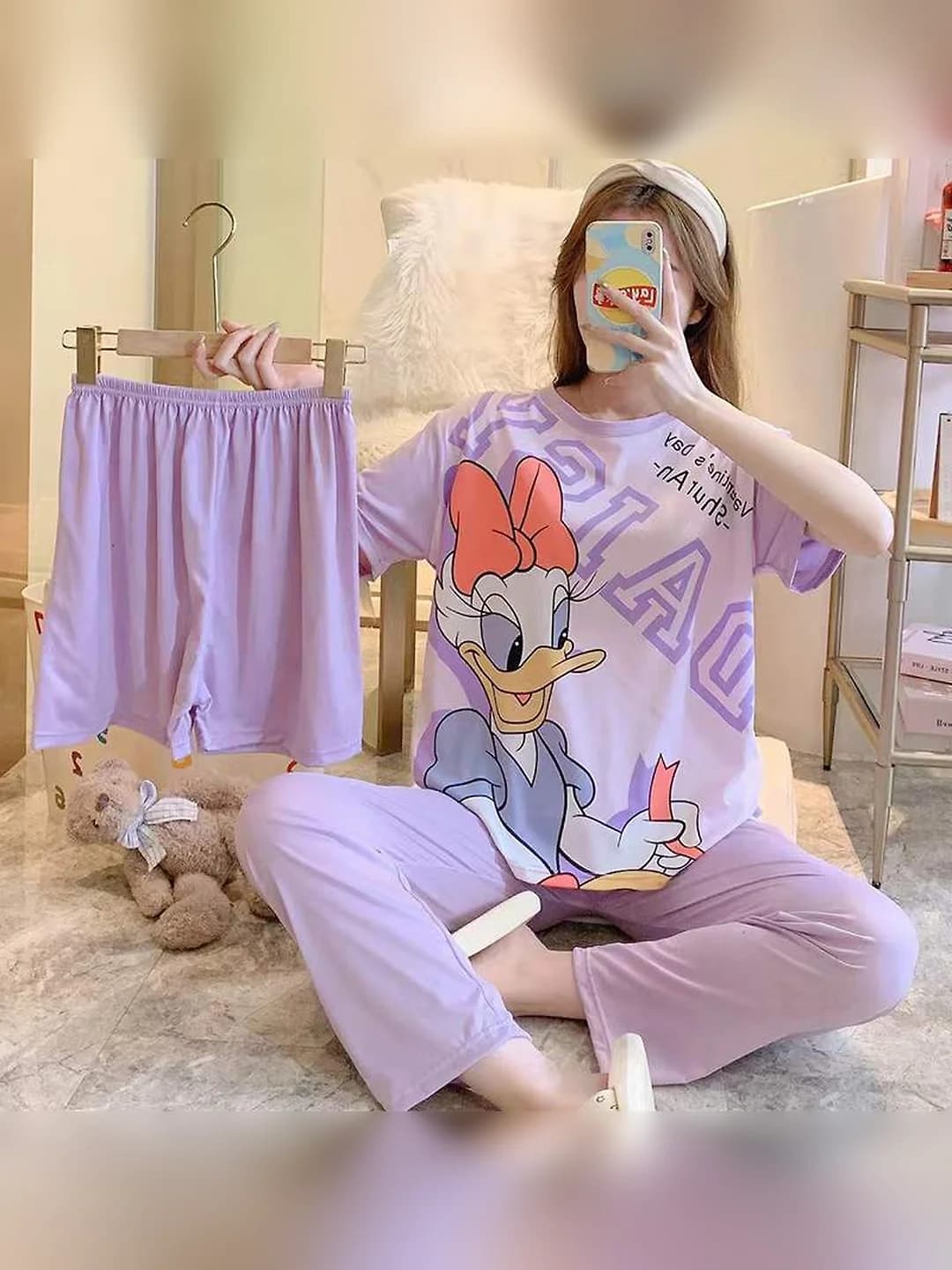 3-piece set - purple Donald