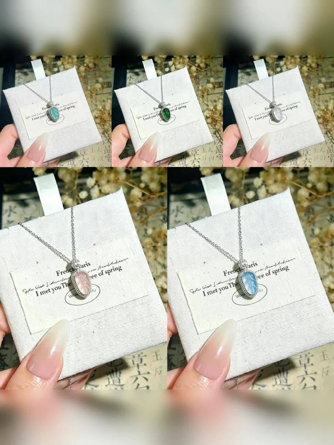Women's delicate small leaf-shaped titanium steel collar necklace in a light luxury style
