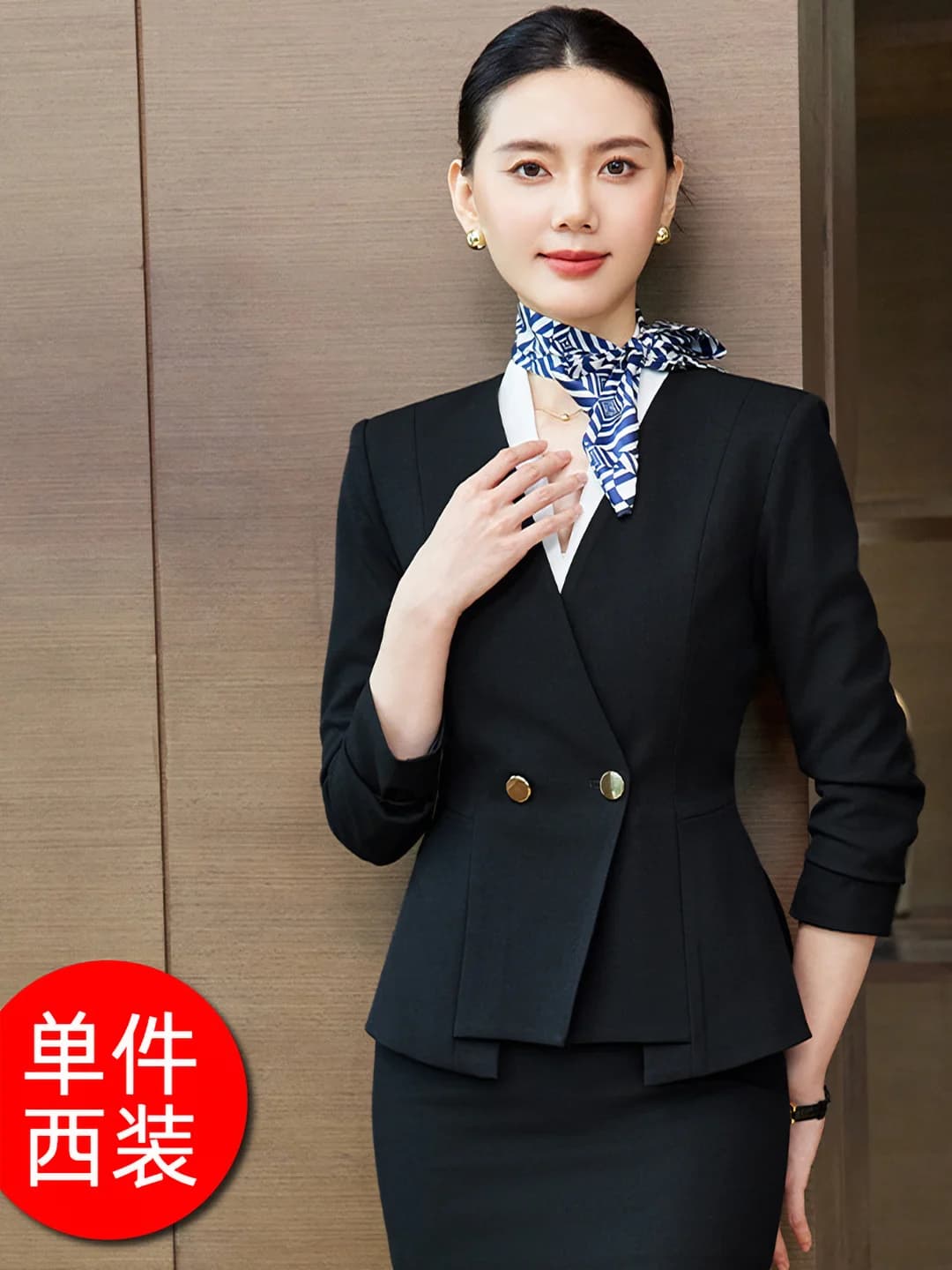 Style A, black suit