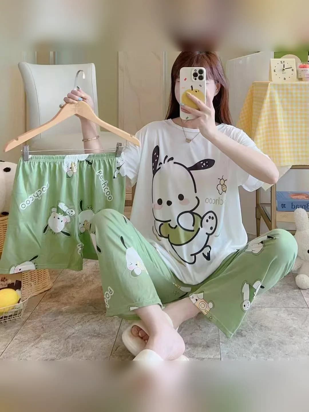3-piece - Green bee