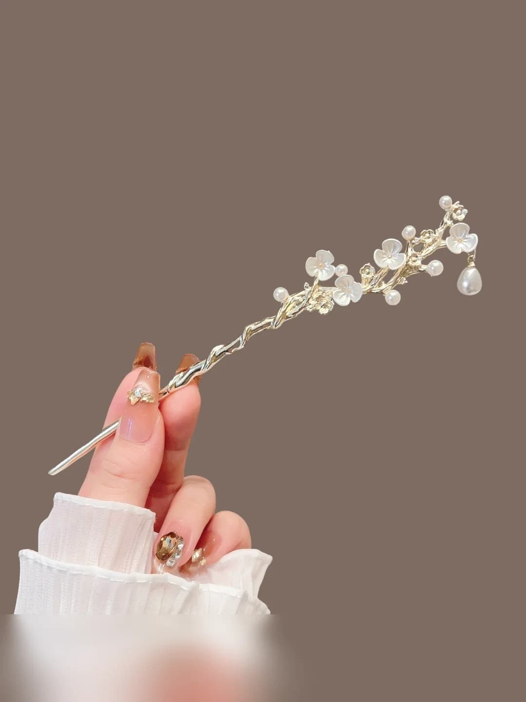 Camellia hair pin