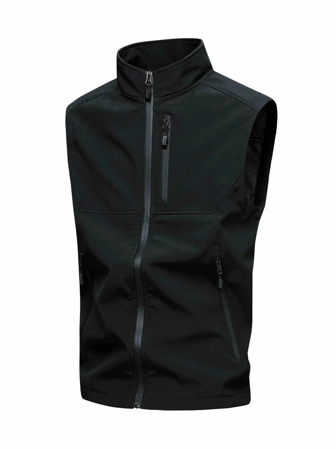 Men's softshell vest: casual, outdoor and sports style, breathable, multi-pocket, for fishing