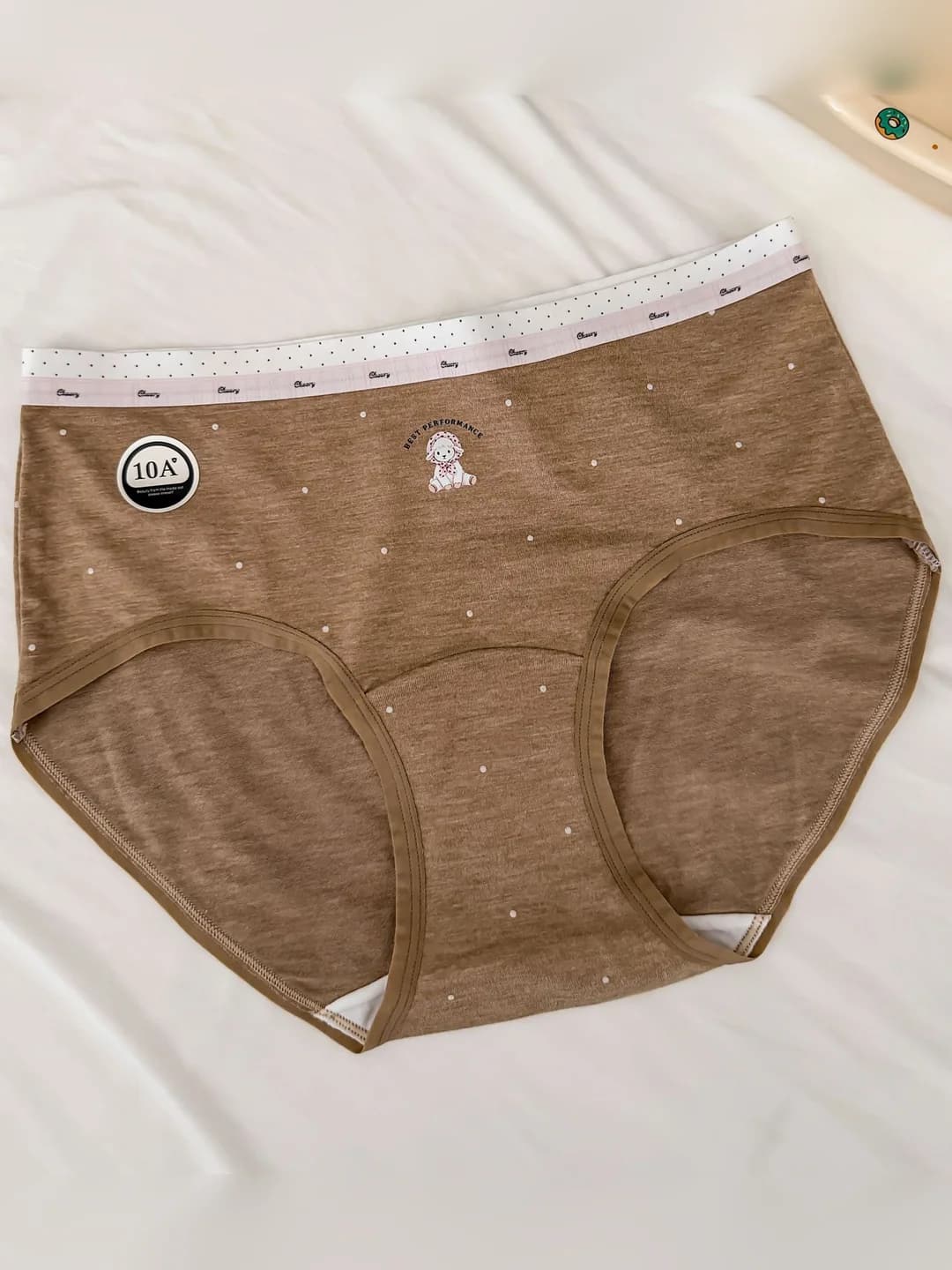Brown polka dot