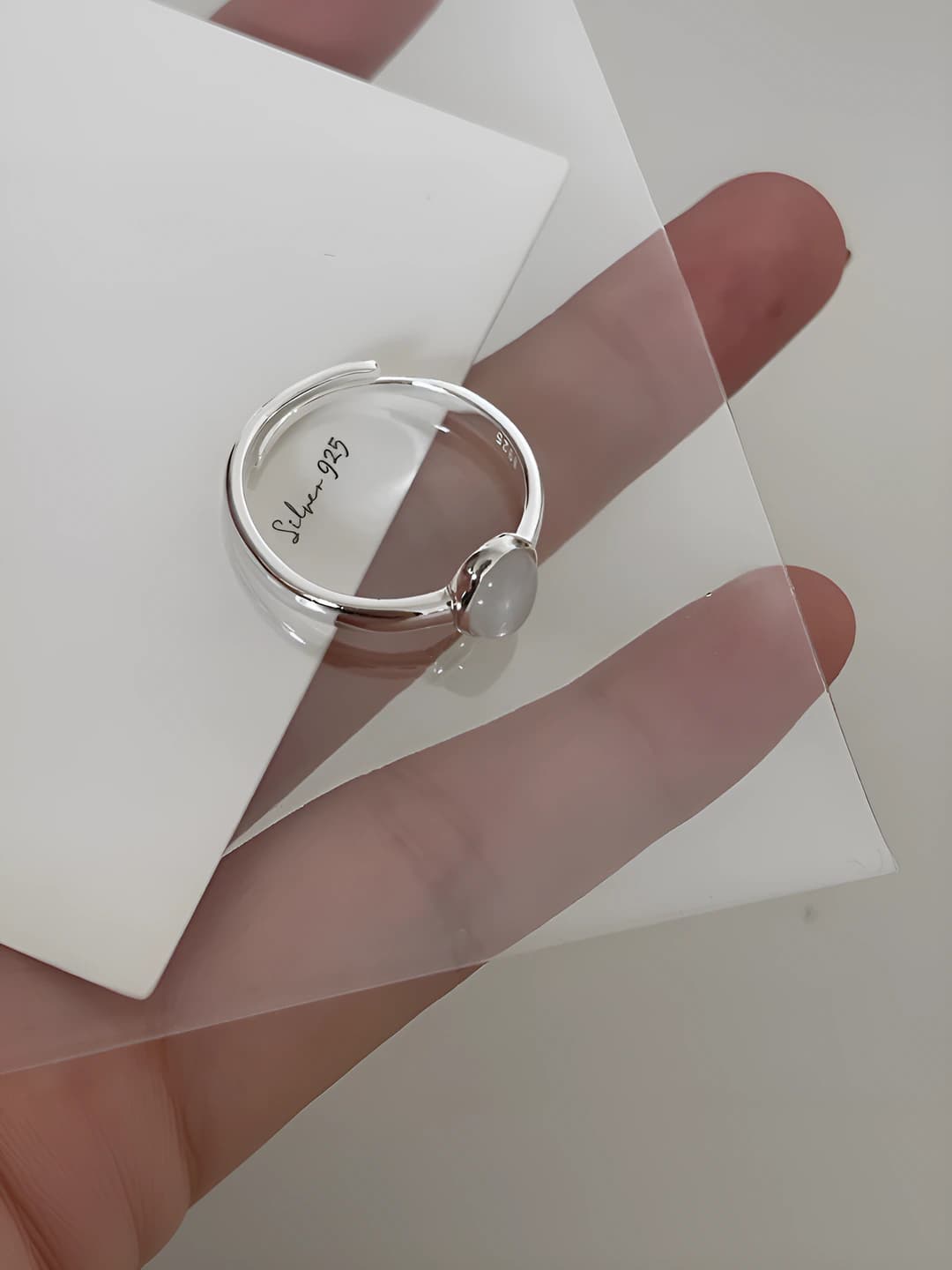 Women's adjustable ring: minimalist, retro, geometric shape, copper, electroplating, open design